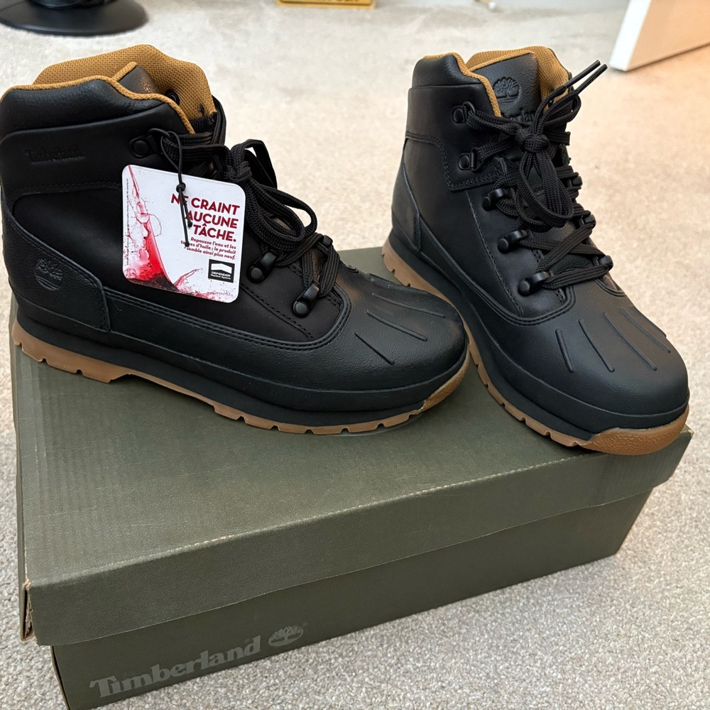 Timberland Black and Tan Boots